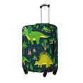 thumbnail image 2 of Gaeub Dinosaurs and Tropical Leaves and Flowers Elastic Luggage Cover with Concealed Zipper Dust-Proof Luggage Cover Protector - 18-32 inch - X-Large, 2 of 9