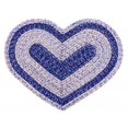 thumbnail image 1 of Mr. MJs Trading AG-64222 Braided Heart Rug, Sand Blue, 1 of 1