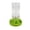 S, variant on Lypsnake Chick Feeder, Transparent Automatic Poultry Feeder with Green Base, No-Waste Gravity Feed Container for Baby Chickens Ducks Geese & Backyard Farm