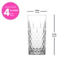 thumbnail image 3 of LAV Highball Cocktail Glasses Set of 4 - 12 oz Tall Glasses for Long Drinks, 3 of 4