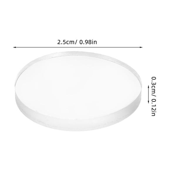 WEUVEB 12Pcs Transparent Anti Slip Disc Pads Glass Table Top Cushion Protector