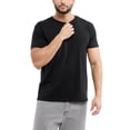 thumbnail image 4 of X RAY JEANS Mens Basic Henley Neck Short Sleeve T-Shirt, Black, M, 4 of 6