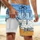 thumbnail image 1 of WILLBEST Pantalones Cortos Deportivos para Hombre, para Fiestas de Verano En La Piscina y Playa, Bañador de Doble Capa con Estampado de Hielo Derretido para Días de Playa y Uso Cómodo., 1 of 3