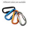 thumbnail image 3 of 5 Pcs Carabiner Clip Aluminum D-Ring Locking Durable Strong and Light for Outdoor Camping, 3 of 5