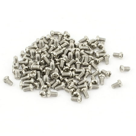

100pcs Magnetic Crosshead Pan Head Screws Bolt M2 x 3mm