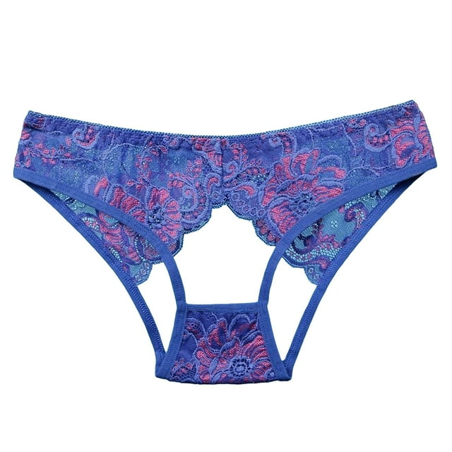 Women's Lace Underwear Summer Ribbon Hollow Out Thin Panties Comfortable Bikini Design