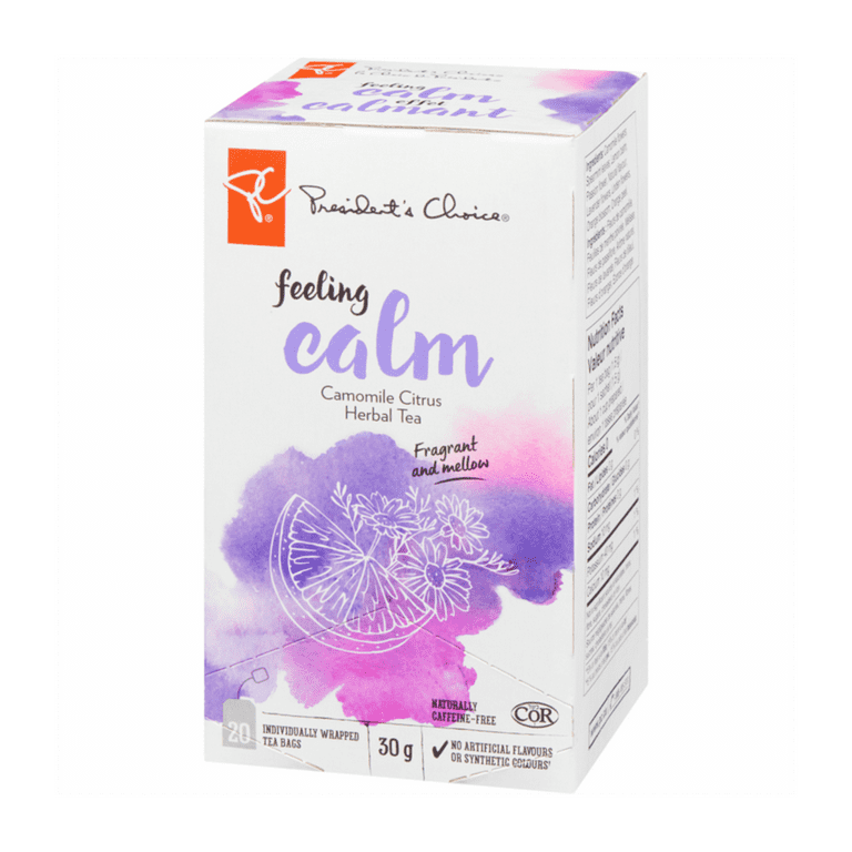 President's Choice Feeling Calm Herbal Tea, Chamomile Citrus, 20ct