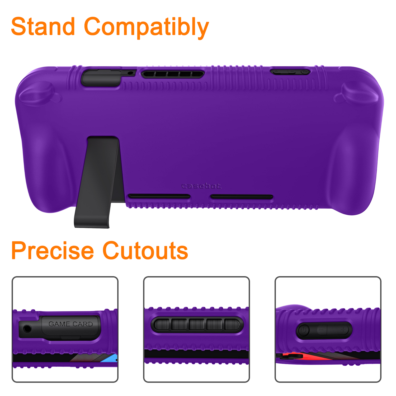 Fintie Silicone Nintendo Switch Case - Purple photo 6
