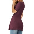 thumbnail image 3 of Sherrylily Women V-Neck Front Knotted Shirt Long Sleeve Elegant Casual T-Shirt Pullover Tops, 3 of 4