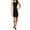 Black, variant on DKNYC Honey Comb Mesh Pieced Colorblock Dress, Black/White (14)
