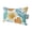 Mustard, Teal, Olive, variant on Teal Blue Palm Leaves Outdoor Pillows for Chaise Lounge Chair Waterproof Lumbar Pillows with Insert&Adjustable Elastic Strap Beach Headrest Pillow Tropical Botanical Summer Pillow for Pool 11"x16"