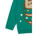 thumbnail image 4 of Pusheen Womens Green Christmas Jumper, 4 of 7