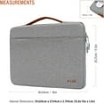 LSS Protective Laptop Sleeve Case with PU Leather Handle for Men/Women for 14”15.6” Laptops