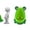 Green, variant on Happy Date Cute Frog Potty Training Urinal for Boys with Funny Aiming Target,Frog Pee Training,Urinals for Toddler Boy,1 Pack