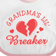 thumbnail image 4 of Inktastic Grandma's Lil' Heartbreaker Boys or Girls Baby Bib, 4 of 4