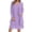 Purple, variant on Summer Dresses for Women Sundresses for Women Women's Chiffon Stitching Long Sleeves In The Long Two Dress Set S-XXL