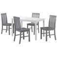 thumbnail image 1 of Walker Edison Ensemble de Salle à Manger Moderne 5 Pcs - Blanc/gris, 1 of 2