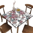 thumbnail image 1 of Elastic Edge Fitted Card Table Covers, Flower Pattern Printed on Elastic Polyester Table Cover, for Outdoor Picnic Camping and Indoor Kitchen Dining Party, Fit for 36"" x 36""square table, 1 of 1