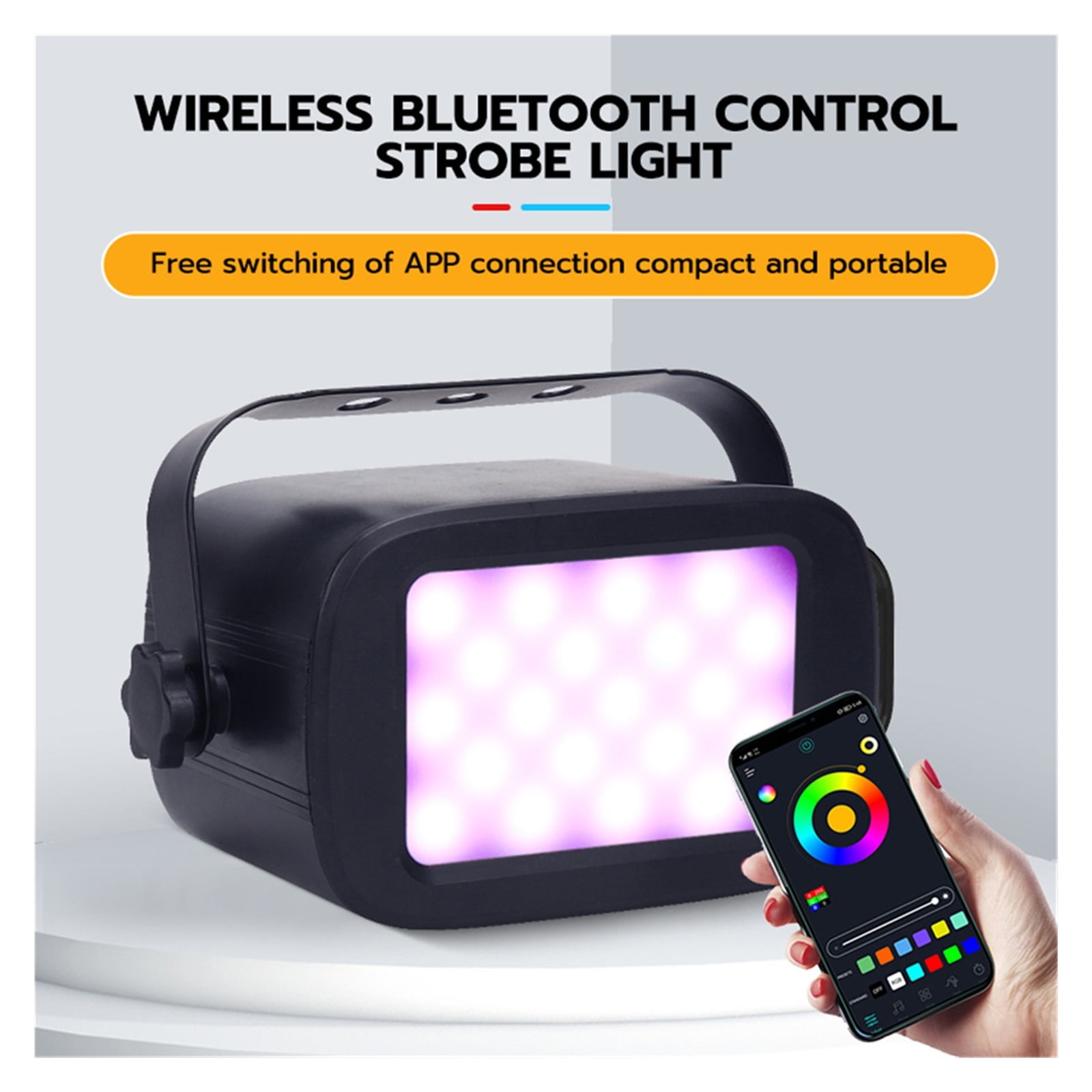 Full-color Infinite Strobe Light Control Disco DJ Party Holiday Christmas Music Club Flash Stage Lighting