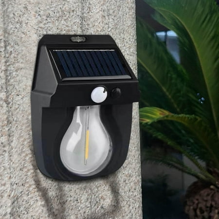 

MARCUVMK Solar Tungsten Wall Light 2024 New Wireless Dusk to Dawn Motion Sensor LED Wall Sconce IP65 Solar Light Exterior Wall Mount Lighting for Patio Yard Premium Home & Kitchen Small Appliances