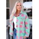 thumbnail image 4 of ABPHQTO Chaqueta extragrande de mujer con estampado de cuadros rosa, 4 of 5
