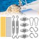 thumbnail image 3 of 2024Accesorios de gancho de resorte con hebilla de rombo para toldo de barco de acero inoxidable, 3 of 5