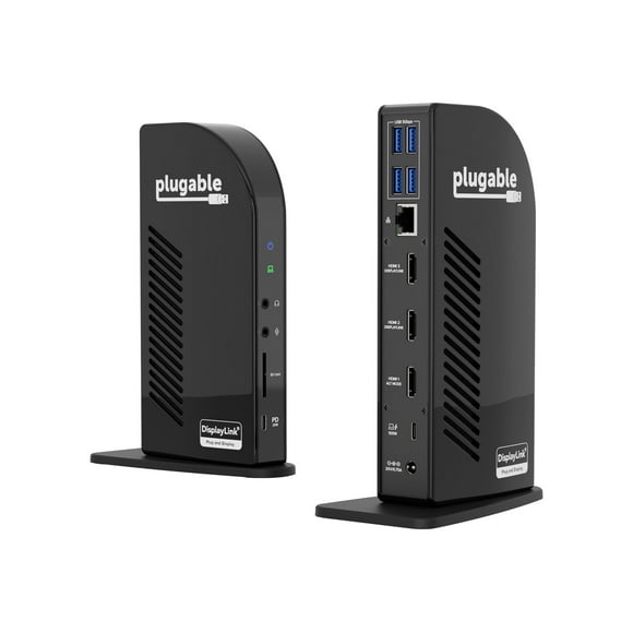 Plugable UD-ULTCDL - Docking station - USB - 3 x HDMI - 1GbE - 100 Watt
