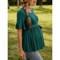 thumbnail image 4 of Casual Maternity Tops for Women Short Sleeve Maternity Clothes Pregnancy Shirts, 4 of 8