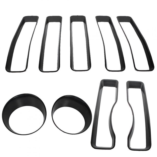 Moldura de anillo de parrilla, cubierta de faro, moldura de parrilla delantera, insertos de parrilla delantera Características de vanguardia