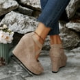 thumbnail image 5 of Casual Slip On Shoes for Women with Stretch Panels Stylish Women's Casual Shoes For Everyday Comfort With On Design And Wedge Heel For All Seasons, 5 of 9