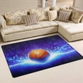 thumbnail image 2 of Coolnut Lightweight Non Slip Carpet Mats 60 x 39 inch (5'x 3'3"), Area Soft Rugs Floor Mat Rug Decoration for Kids Room Living Room Basketball with Light, 2 of 6
