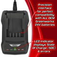 thumbnail image 3 of Banshee 24V 2AH Lithium Ion Charger Compatible with Greenworks 24V Battery, 3 of 5
