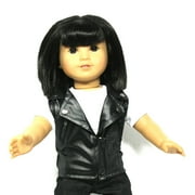Arianna Vegan Faux Leather Vest Fits Most 18'' Dolls