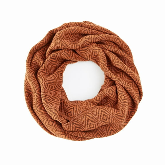 Ecuadane Scarf, Luxury Infinity Scarf for Women, Burnt Orange Infinity Scarf