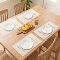 thumbnail image 3 of REGALWOVEN Farmhouse Placemats Set of 4 Cotton and Linen Placemats for Dining Table Decor Washable Kitchen Table Mat Wipe Clean Beige 18.1x11.8inch, 3 of 6