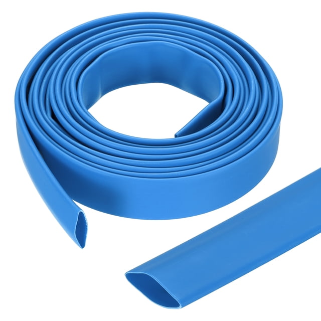 Manguera termocontraíble de alambre de 1/2 pulgada y 10 pies, envoltura termocontraíble 3:1, azul