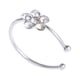 thumbnail image 1 of Fiudx Aro para La Nariz, Elegante Aro de Flor de Cristal, Delicado Pasador de Plata, Elegante Accesorio para Piercing, Regalo para Mujeres y Niñas, Perfecto para Uso Diario, Diseño Artesanal., 1 of 2