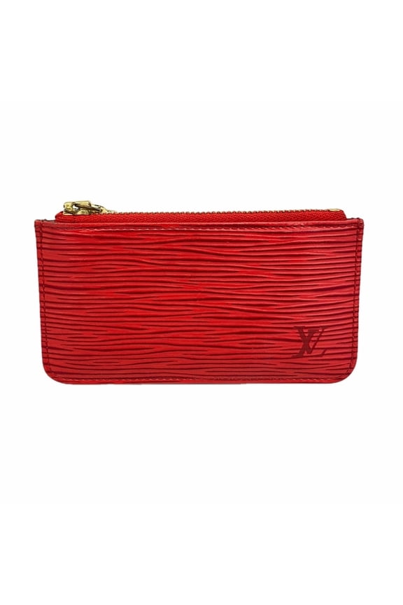 Pre-Owned Louis Vuitton Epi Pochette Cl Wallet/Coin Case M63807 Castilian Red (Men's/Women's)