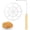 2 PCS, variant on CATPAN Bunuelos Mold with Wooden Handle, Aluminum Bunuelos Cookie Maker Mold, Detachable Rosette Maker Rosette Cookie Bunuelos Tool Achappam Mold for Kitchen Baking Cooking 4.8x0.47"