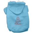 thumbnail image 1 of Peace Tree Rhinestone Hoodies Baby Blue Xs (8), 1 of 1