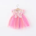 thumbnail image 2 of Hrsba Kids Summer Dress,Casual Sleeveless Dress for Girls,Toddler Kids Baby Girls Fashion Cute Sleeveless Sweet Mesh Suspenders Dress, 2 of 5