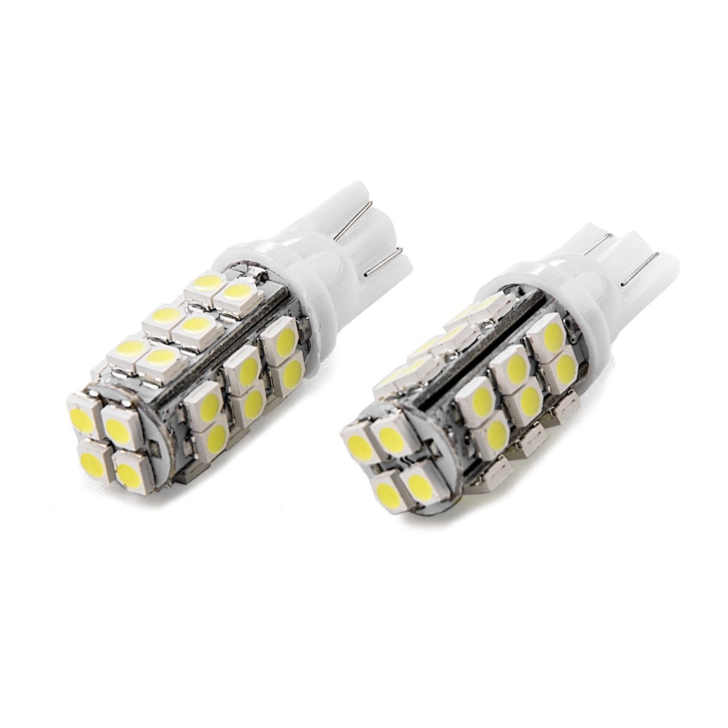 iBrightstar 9-30V Extremely Bright 3030 Chipsets 168 175 194 2825 W5W T10 Wedge LED Bulbs for Side Marker Lights,Xenon White 