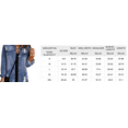 thumbnail image 4 of Women's Oversized Denim Jacket Casual Long Sleeve Denim Shirts Distresse Jean Jacket Fall Outfits, 4 of 7