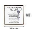 thumbnail image 3 of Xihbxyly Juego de Llaveros de Ángel, Exquisito Colgante de Ángel con Etiqueta de Agradecimiento, Caja de Regalo Incluida, Recuerdos Navideños, Regalos de Boda, Regalos de Bautismo, Tamaño de 9,9 Cm, 3 of 7