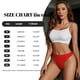 thumbnail image 4 of Balery Red Tangas de Algodón para Mujer con Estampado – Ropa Interior Sexy, Transpirable, G-string-Large, 4 of 5
