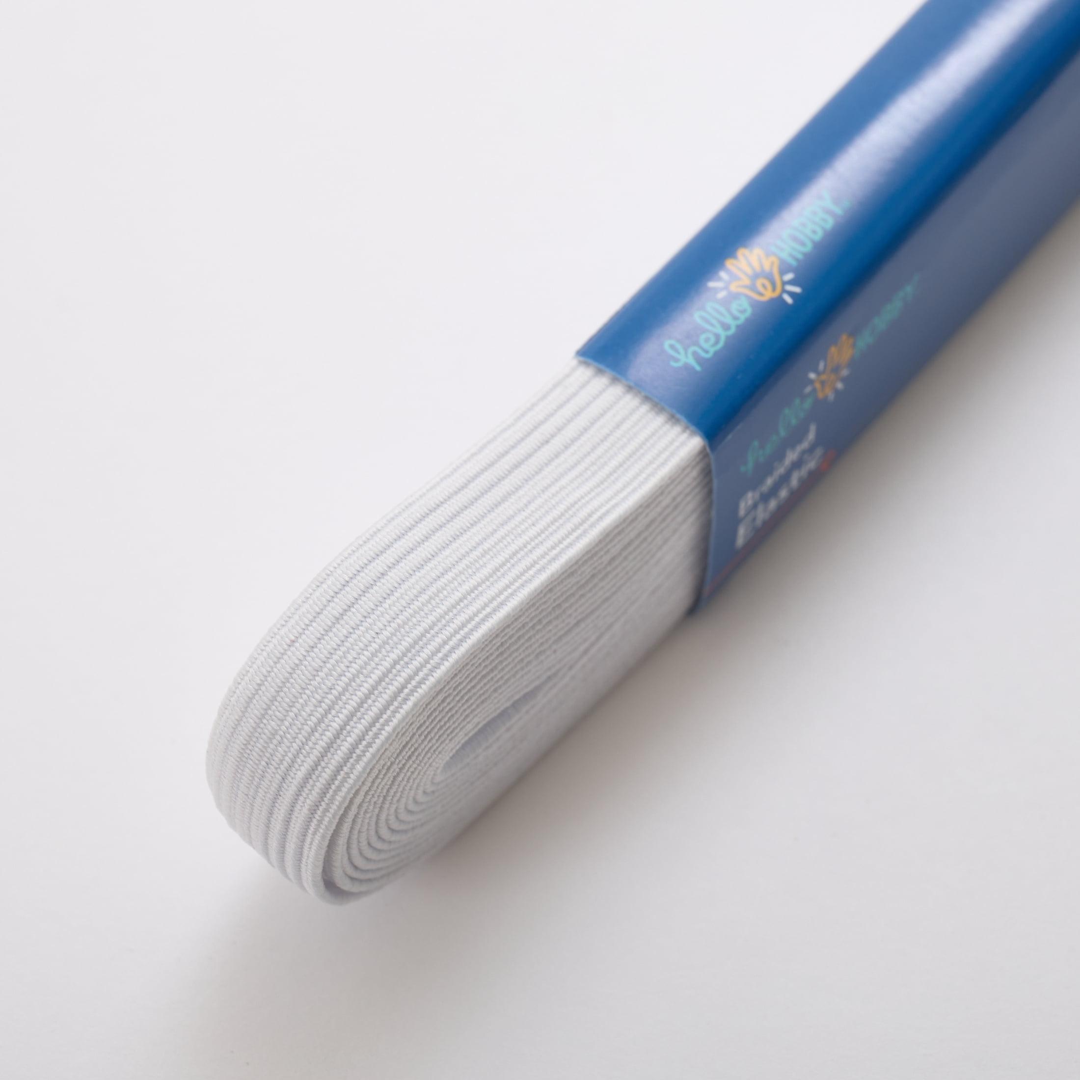 (3 pack) Hello Hobby 1/2-Inch White Sewing & Craft Braid Elastic 4.5-Yard