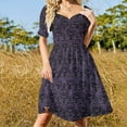 thumbnail image 5 of Haunted Mansion Contrast Summer Women's Dress 2025 Elegant Dresses Plus Sizes, 5 of 8