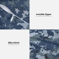 thumbnail image 5 of Navy Blue Digital Camouflage Throw Pillow Covers Pack of 2 Soft Decorative Square Cushion Covers for Couch Sofa Bed Livingroom Car 16"x16", 5 of 7