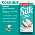 thumbnail image 3 of Silk Organic Coconut Milk alternative, Original, Dairy Free, Shelf Stable, 3 of 6