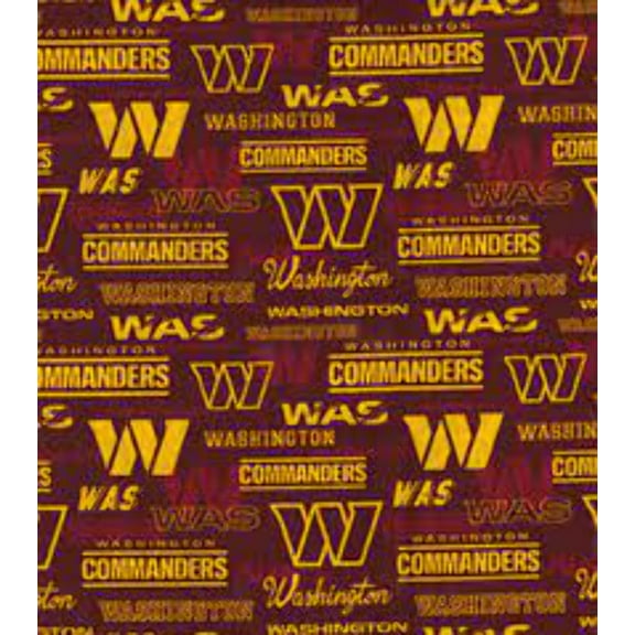 Washington Commanders Allover Cotton Fabric